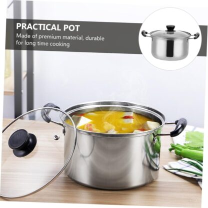 5PCS Stainless Steel Saucepan Induction Cooking Pot Cooker Cookware Kitchen - Image 9