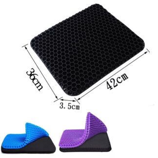 Gel Seat Cushion For Lower Back Pain Pressure Relief Wheelchair Car Office Pad
