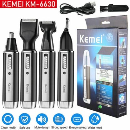 Mens 4 In 1 Rechargeable Hair Beard Eyebrow Ear Nose Shaver Trimmer Electric Kit - Image 5