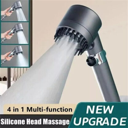 3 Modes Shower Head With Filter High Pressure Water Saving Massage Body Scalp - Image 6