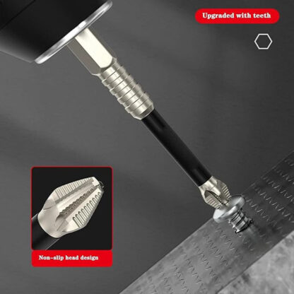 6PCS High Magnetic Screw Driver Drill Bit Set Magnetic Drill Bits Anti-Slip UK - Image 2