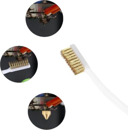 10Pieces Small Wire Brush Set Brush Steel Brass Nylon Metal Rust Paint Remover - Image 3