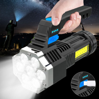 1-2Pcs Super Bright High Power LED Tactical Torch Rechargeable Flashlight New UK - Image 4
