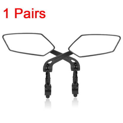 2x Bicycle Bike Handlebar Rear View Mirrors Rearview Rectangle Cycle Back Mirror - Image 4