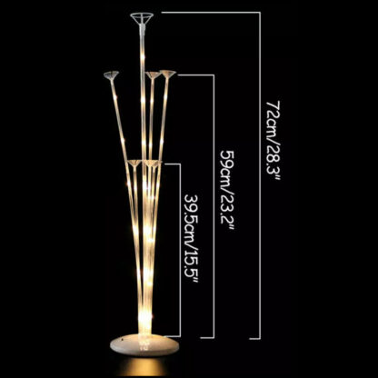 4Pcs LED Light Balloon Stand Holder Kit Support Base Table Wedding Party Decor 72cm - Image 2
