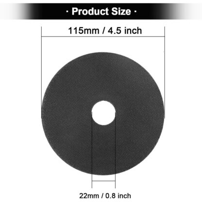 115mm ULTRA THIN 1mm METAL CUTTING BLADE DISC FOR STEEL & STAINLESS ANGLE50PCS - Image 2