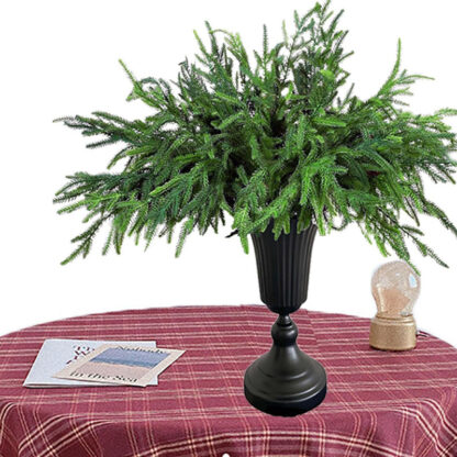 12pc Artificial Norfolk Pine Branches  Pine Needle Branch For Christmas Decor - Image 4
