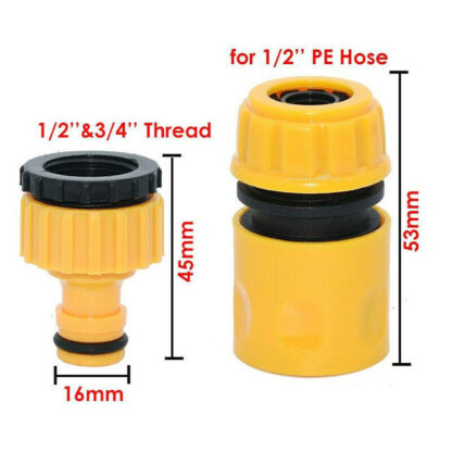 10Pcs-Set Garden Car Water Hose Pipe Tap Adapter Connector & Fitting Hosepipe UK - Image 2