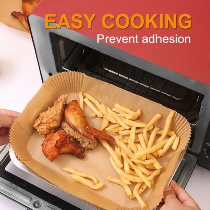 Disposable Air Fryer Paper Liners, Air Fryer Non-stick Accessories UK - Image 3