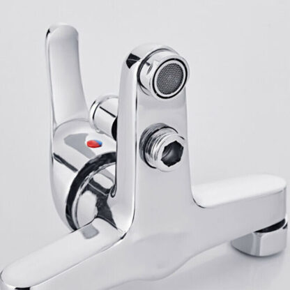 Luxury Bathroom Chrome Sink Bath Filler Tap Shower Mixer Taps With Hand Held Set - Image 8