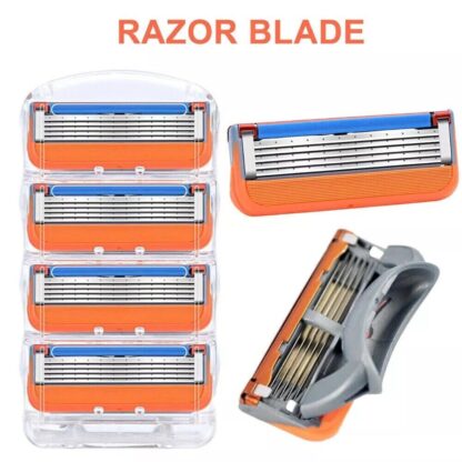 32PCS Shaving Razor Blades Refills Compatible For Fusion 5 Proglide - Image 3