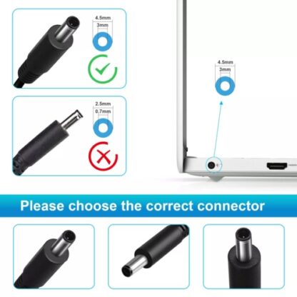 GENUINE LAPTOP CHARGER 19.5V-3.34A, 65W  WITH POWER LEAD 7348 3000 3138 NEW - Image 3