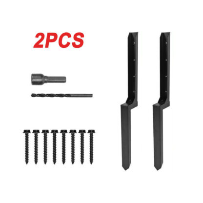 1  2PCS Heavy Duty Steel Fence Post Repair Stake Anchor Ground Spike 43 X 12x45cm - Image 4