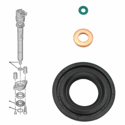 INJECTOR SEAL KIT   INJECTOR CLAMP BOLTS FOR FORD TRANSIT MK7 2.2 TDCi - Image 3
