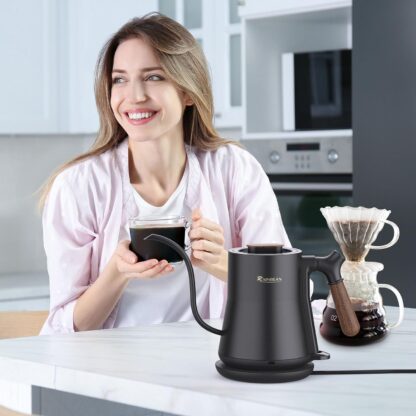Gooseneck Electric Kettle, Pour Over Coffee Kettle Hot Water Tea Kettle,Stainless Steel Inner With Leak Proof Design,Rapid Heating, Auto Shutoff - Image 3