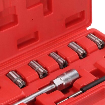 7PC Professional Injector Seat Cutter Cleaner Tool Set Carbon Remover - Image 8