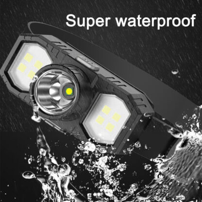 Super Bright Waterproof LED Head Torch Headlight USB Rechargeable Headlamp UK - Image 4