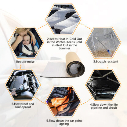 10M 10mm Sound Deadening Roll Car Van Heat Insulation Thick Closed Cell Foam Mat - Image 9
