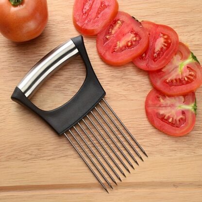 Onion Slicer Holder, Onion Holder For Slicing, 304 Stainless Steel Onion Slicer Cutter, Lemon Holder Slicer, Creative Onion Slicer Holder, Onion Slicer Cutter For Steak Tendons, Household Gadget, Kitc - Image 5