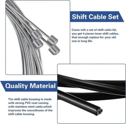 Bicycle Cable Brake Set Gear Universal Mountain Road Bike Repair Cable Hose Kit - Image 10