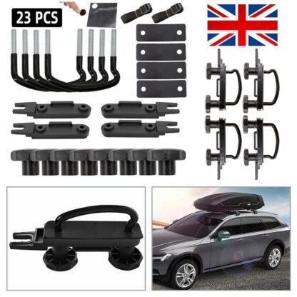 4PCS Stainless Universal Roof Box U-Bolt Clamps Car Van Mounting Fitting Kit UK - Image 10