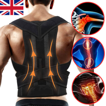 Adjustable Posture Corrector Back Brace Men Women Lumbar Shoulder Support Belt - Image 7