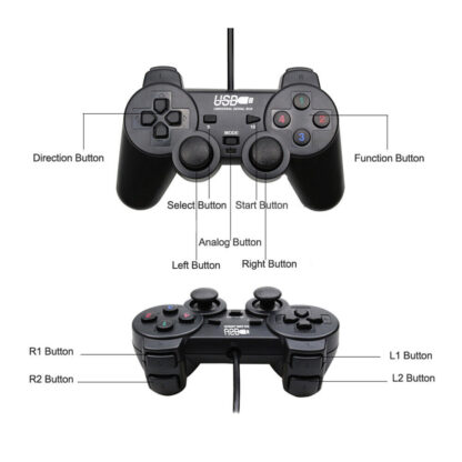 USB Wired Game Controller Gamepad Joystick Joypad For Laptop PC Computer Gaming - Image 2