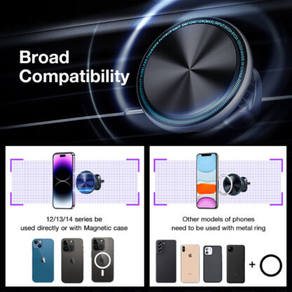 Magnetic Wireless Car Charger Mount Holder Magsafe For15 14 13 12 - Image 4