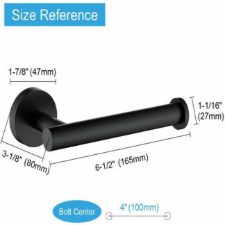 Wall Mounted Toilet Roll Holder Tissue Paper Stand Bathroom Bar Square UK