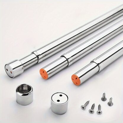 The Clothes Drying Rod Is Silver - Image 9