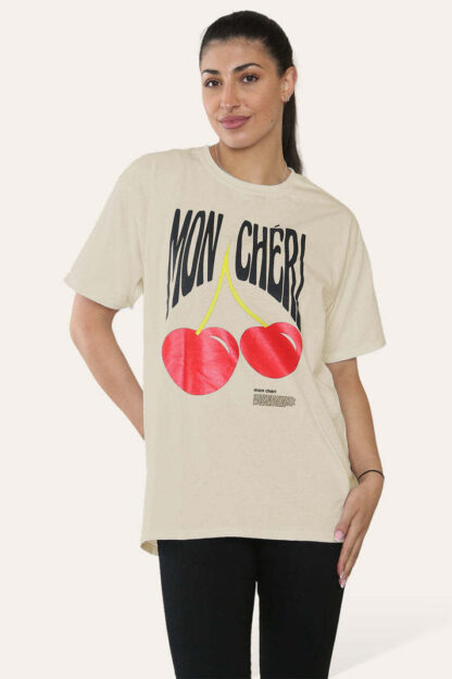 Ladies Cheri Printed Short Sleeve T-Shirt Top - Image 2