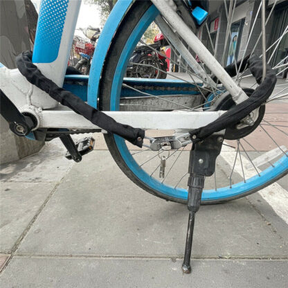 80CM Metal Motorbike Motorcycle Bicycle Heavy Duty Chain Lock Padlock Bike Cycle - Image 2