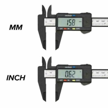 6'' LCD Digital Vernier Caliper Black Micrometer Measure Tool Gauge Ruler 150mm - Image 6