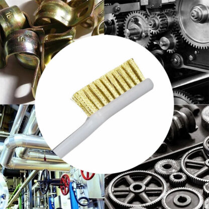 10Pieces Small Wire Brush Set Brush Steel Brass Nylon Metal Rust Paint Remover - Image 7