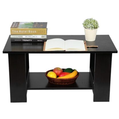 Multi Function Coffee Table Living Room Furniture Modern Design Livingroom Decor Black - Image 7