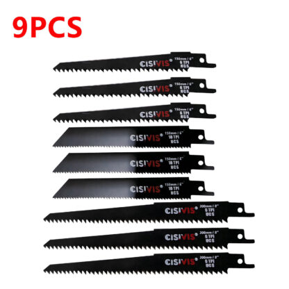 3  9PCS Reciprocating Sabre Saw Blades Set For Wood & Metal For Bosch Makita - UK