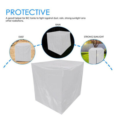 210D Cover Sun Protective Hood Rain Water Tank  IBC Container Foil Cover UK - Image 3