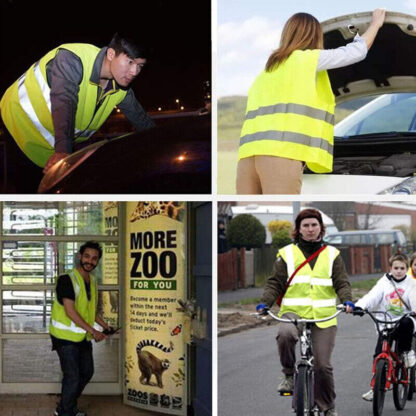 Car Warning Triangle Reflective Emergency Breakdown & High Visibility Vest - Image 3