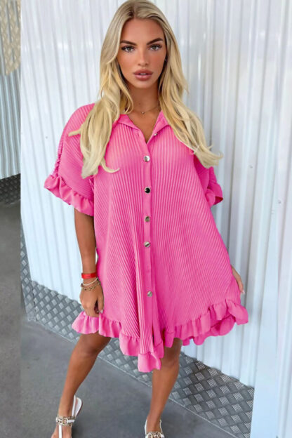 Ladies Pleated Dress - Image 3
