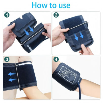 Multifunctional Home Blood Pressure Monitor With Cuff, Records 99 Measurements And Tracks Heart Rate - Image 3