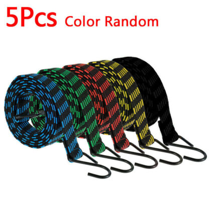 5XHeavy Duty Elastic Luggage Bungee Rope Cords Strap Strong Hook Car&Bike Tie UK - Image 7