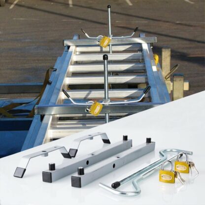 Universal Heavy Duty Ladder Roof Rack Clamp Clamps Lockable Free 2Locks Lockable - Image 3