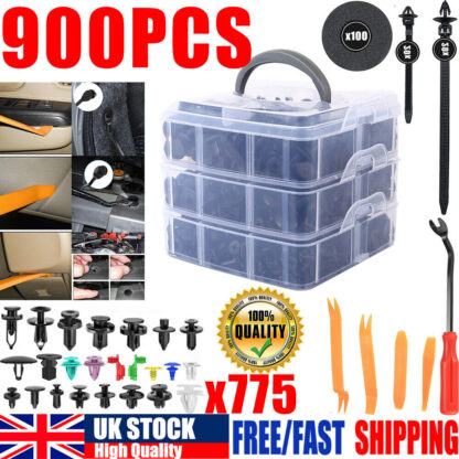 900Pcs Car Body Trim Clips Plastic Push Pin Rivet Screw Panel Fasteners Interior - Image 5