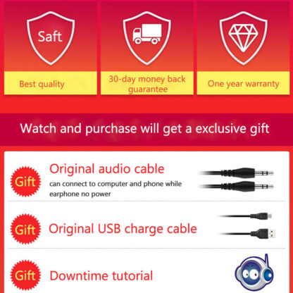 Wireless Bluetooth Headphones Over-Ear Noise Canceling All Devices - Image 8