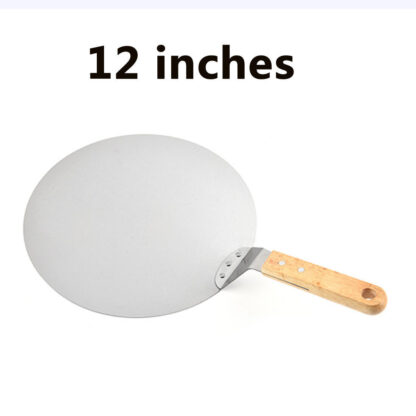 12Inch Stainless Steel Pizza Paddle Peel Bakers BBQ Oven Tray Wooden Handle UK - Image 3