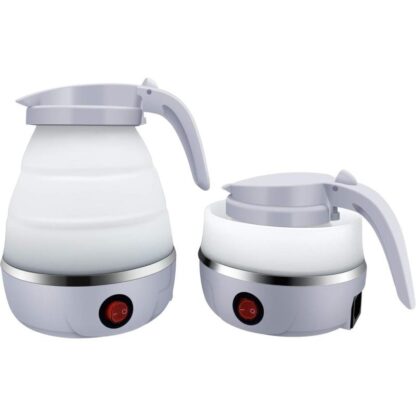 1pcs 600ML Collapsible Travel Electric Water Kettle Folding Camping Caravan Silicone - Image 7
