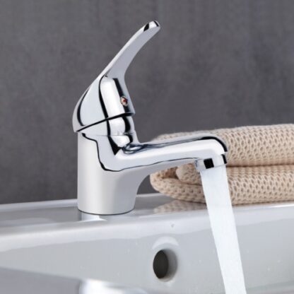 Basin Sink Mixer Taps Waterfall Single Lever Bathroom Mono Cloakroom Tap Fixings - Image 10