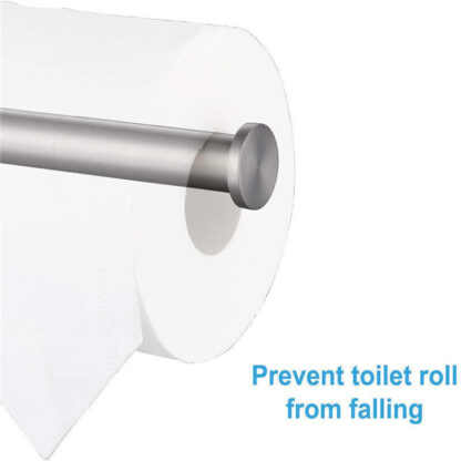Wall Mounted Toilet Roll Holder Tissue Paper Stand Bathroom Bar Square UK - Image 6