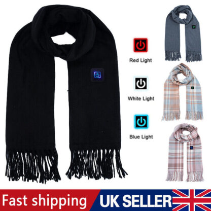 Smart Electric Heated Scarf Winter Neck Warmer Shawl USB Man Woman Designer HS - Image 3