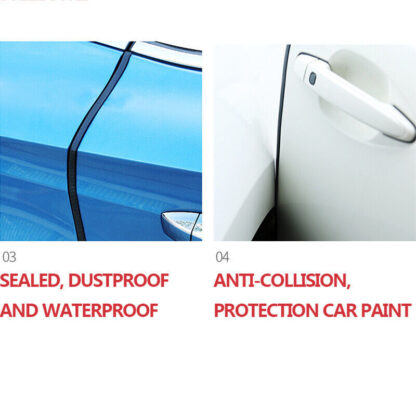 4.5M Car Door Boot Edge Protector Strip Trim U Shape Guard Seal Rubber Black UK - Image 10